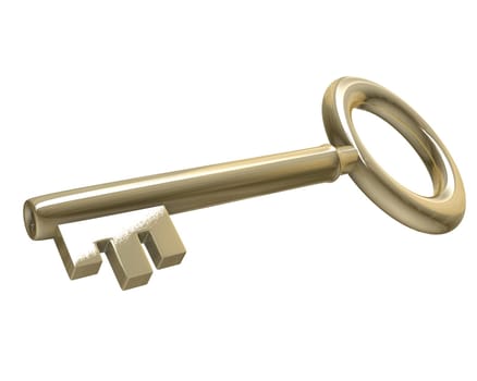 key in gold (3d made)