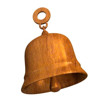bell in wood (3D)