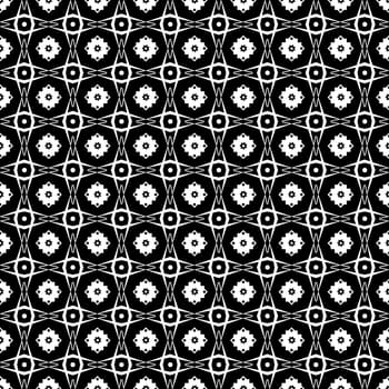 Seamless pattern of hearts and floral