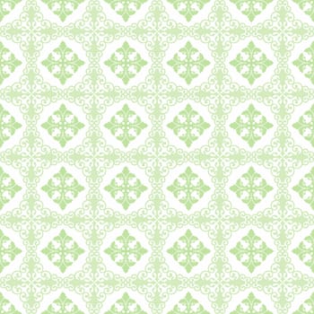 Seamless pattern of hearts and floral