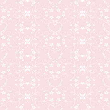 Beautiful background of seamless floral pattern