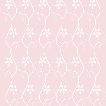 Beautiful background of seamless floral pattern