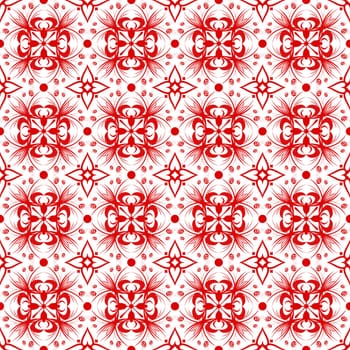 Beautiful background of seamless floral pattern