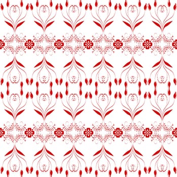Beautiful background of seamless floral pattern