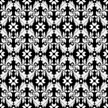 Beautiful background of seamless floral pattern