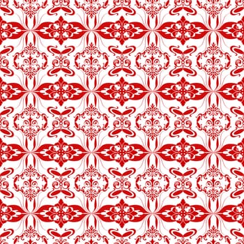 Beautiful background of seamless floral pattern