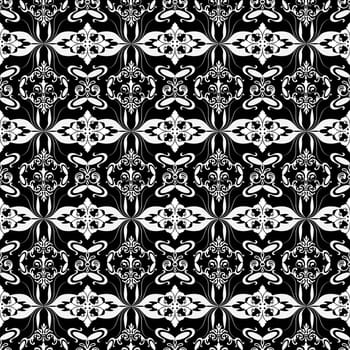 Beautiful background of seamless floral pattern