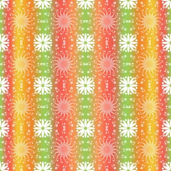 Beautiful background of seamless floral pattern