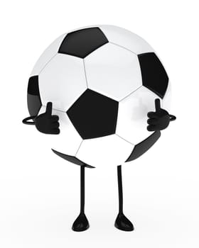 football figure shows top on white background
