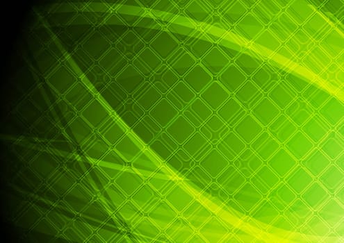 Green abstract background with square texture - eps 10 vector