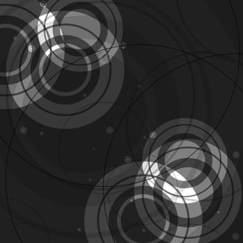 Simple monochrome background with circles