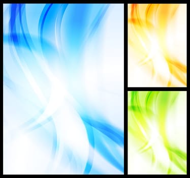 Vector illustration of abstract waves. Vector eps 10