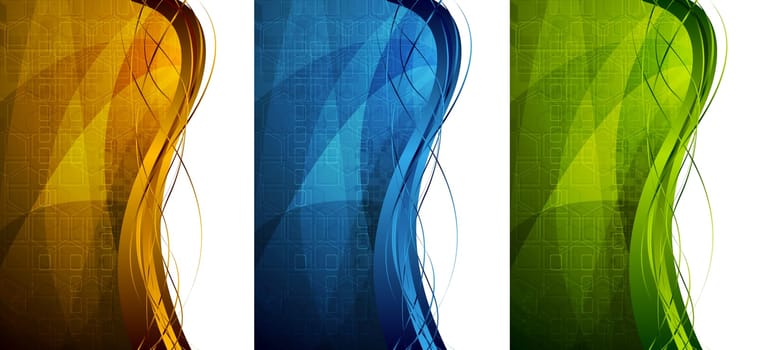 Abstract technical banners. Vector illustration eps 10