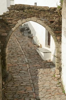 Arch the medieval town of Monsaraz, Portugal