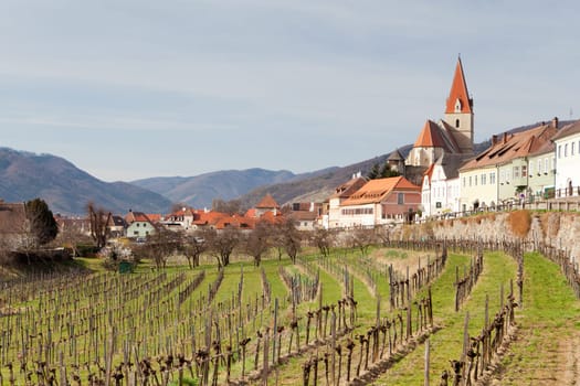 Weißenkirchen in der Wachau,popular excursion destination with old town