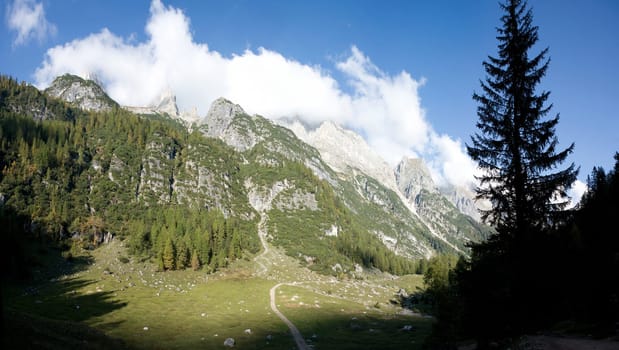 Mountain landscape in the italian alps