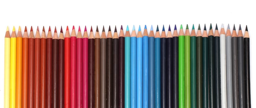 Group of color pencils