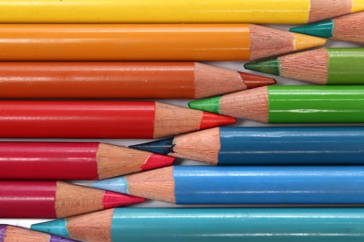 Group of color pencils