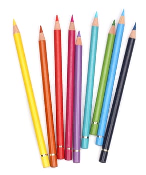 Group of color pencils
