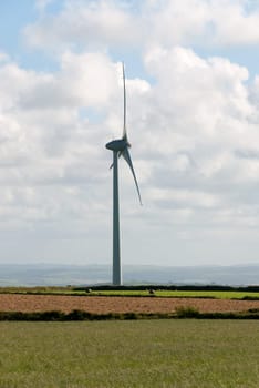 wind turbine in Port Isaac in Cornwall