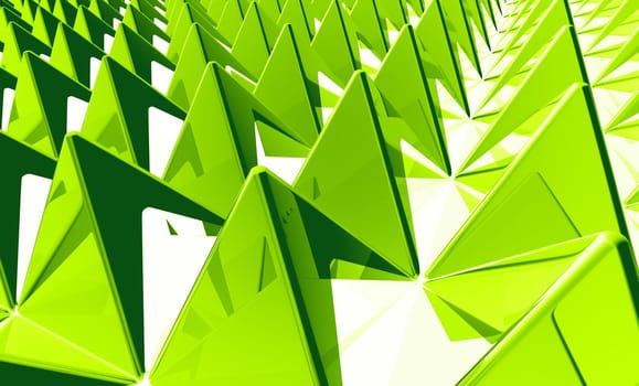 Background - Pyramids Matrix Green 2