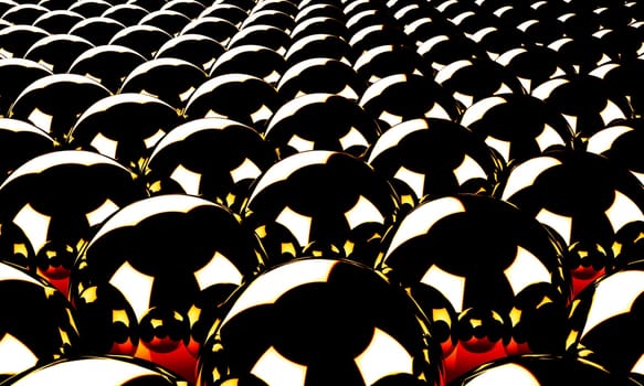 Magic Balls Background Black Red