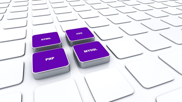 3D Pads Purple - HTML CSS PHP MYSQL 2