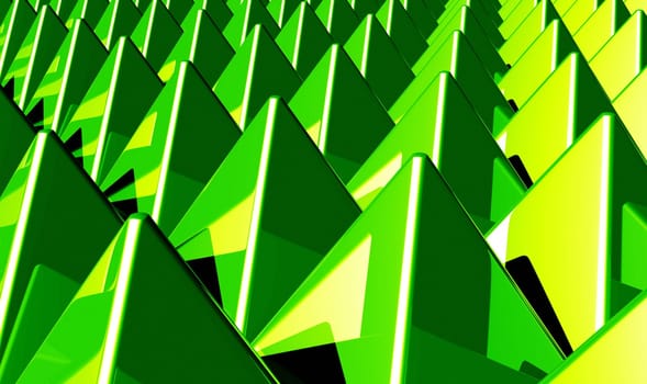 Background - Pyramids Matrix Green 1