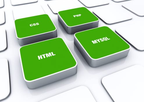 3D Pads Green - HTML CSS PHP MYSQL 3
