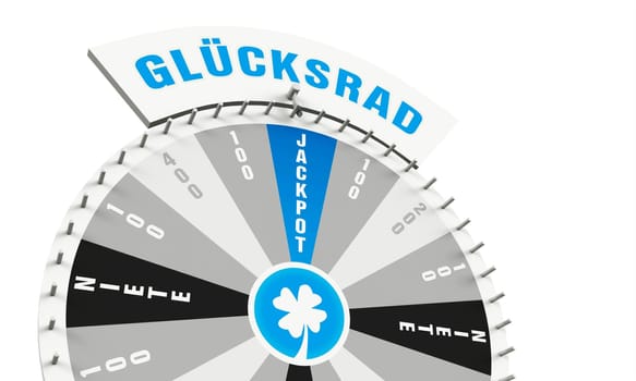 Wheel of Fortune Jackpot blue white grey