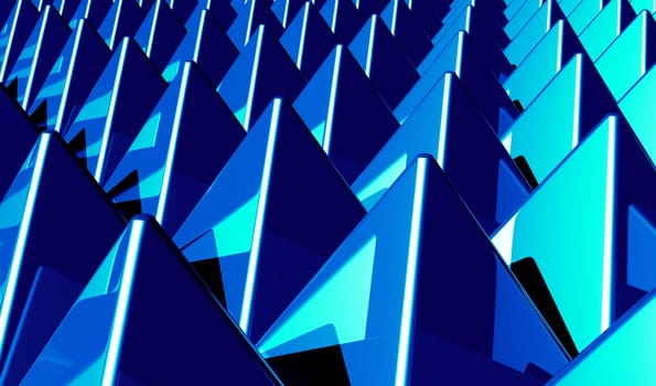 Background - Pyramids Matrix Blue 2