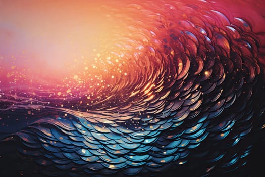 Abstract wave background. Vintage tone.