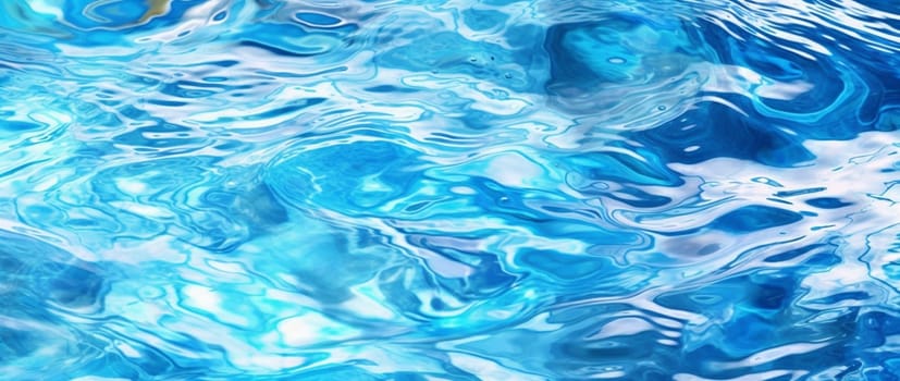 clean nature product light transparent background ripple blue art resort surface banner sea skincare wave fluid beauty summer texture abstract water. Generative AI.