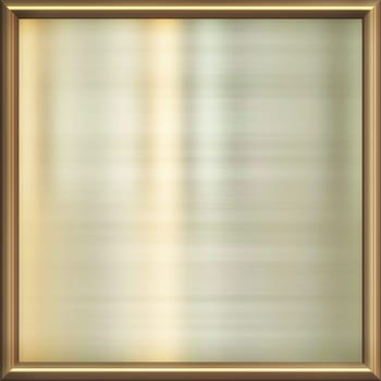 great image of shiny gold plate in frame