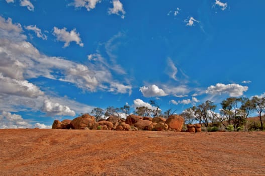 over Wave Rock,Hyden