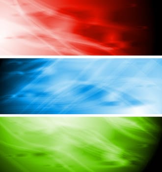 Bright abstract banners collection. Vector illustration eps 10