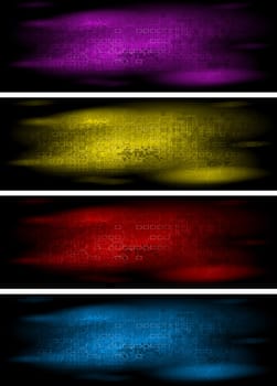 Abstract technical banners. Vector illustration eps 10