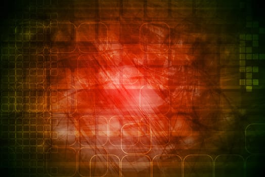 Tech background with grunge texture. Eps 10