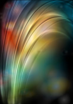 Vector illustration of multicolored elegant waves. Eps 10