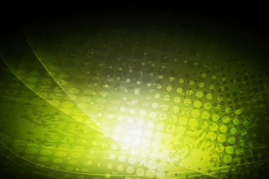 Bright green background with grunge texture - eps 10 vector