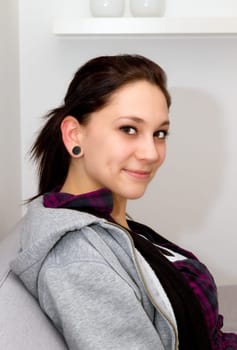 Young,friendly woman