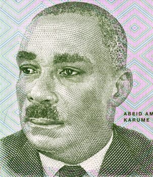 Abeid Karume (1905-1972) on 500 Shilingi 2010 Banknote from Tanzania. First President of Zanzibar.