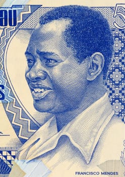 Francisco Mendes (1939-1978) on 500 Pesos 1990 Banknote from Guinea Bissau. First Prime Minister until his assassination.