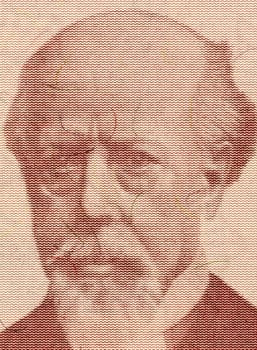 Julio Argentino Roca (1843-1914) on 1000 Australes 1988 Banknote from Argentina. Army general who served as President of Argentina.
