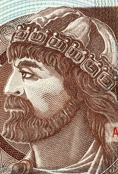 Mieszko I (930-992) on 10 Zlotych 1994 Banknote from Poland. Duke of the Polans during about 960-992.