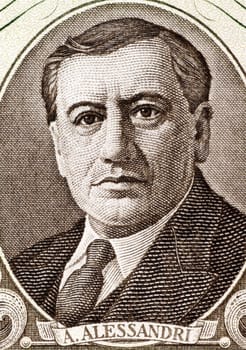 Arturo Alessandri (1868-1950) on 50 Escudos 1964 Banknote from Chile. Chilean politician who served twice as the President of Chile.