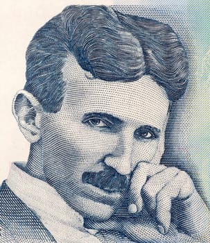 Nikola Tesla on 100 Dinara 2006 Banknote from Serbia. Best known as the Father of Physics.