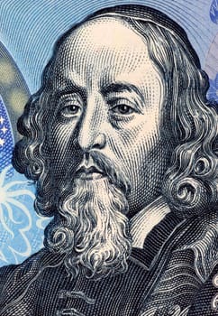 John Amos Comenius (1592-1670) on 20 Korun 1988 Banknote from Czechoslovakia. Czech teacher, educator and writer.