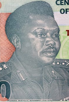 Murtala Mohammed (1938-1976) on 20 Naira 2009 Banknote from Nigeria. Military ruler of Nigeria during 1975-1976.