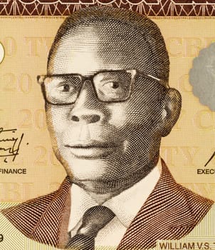 William Tubman (1895-1971) on 20 Dollars 2009 Banknote from Liberia. 19th President of Liberia during 1944-1971.